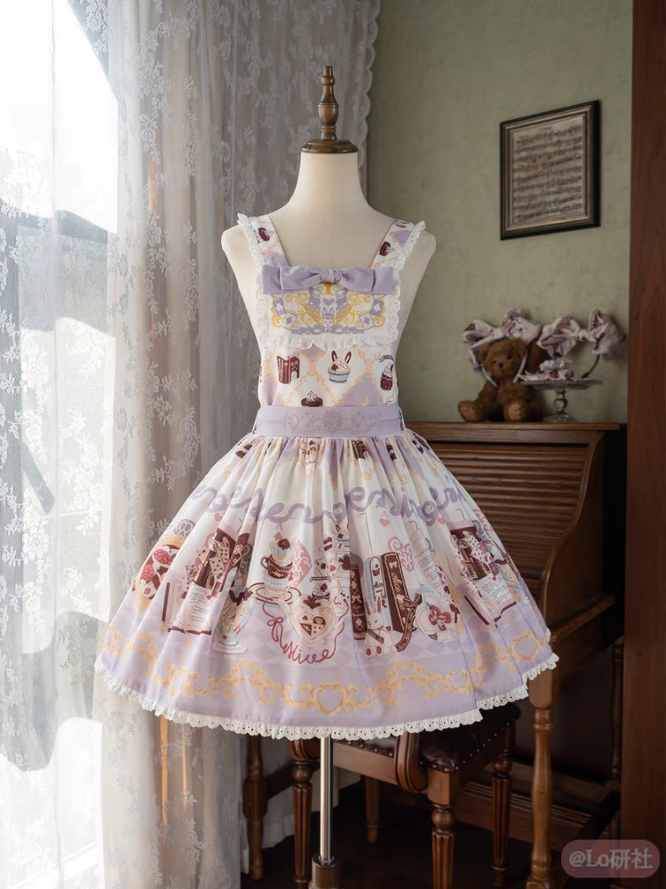 爱丽丝兔紫色限定背带