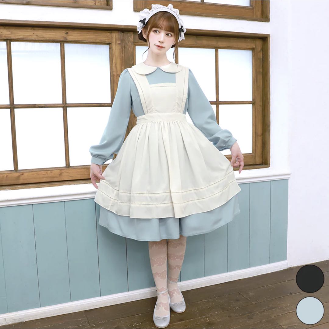 Alice Apron Long Sleeve Knee Length OP