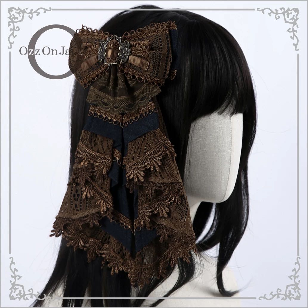 Angelo 夏蔷薇定番蝴蝶结边夹