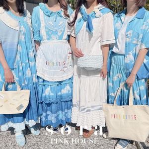 Sky Print Patchwork Dress