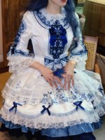 梨园梦瓷蓝dress