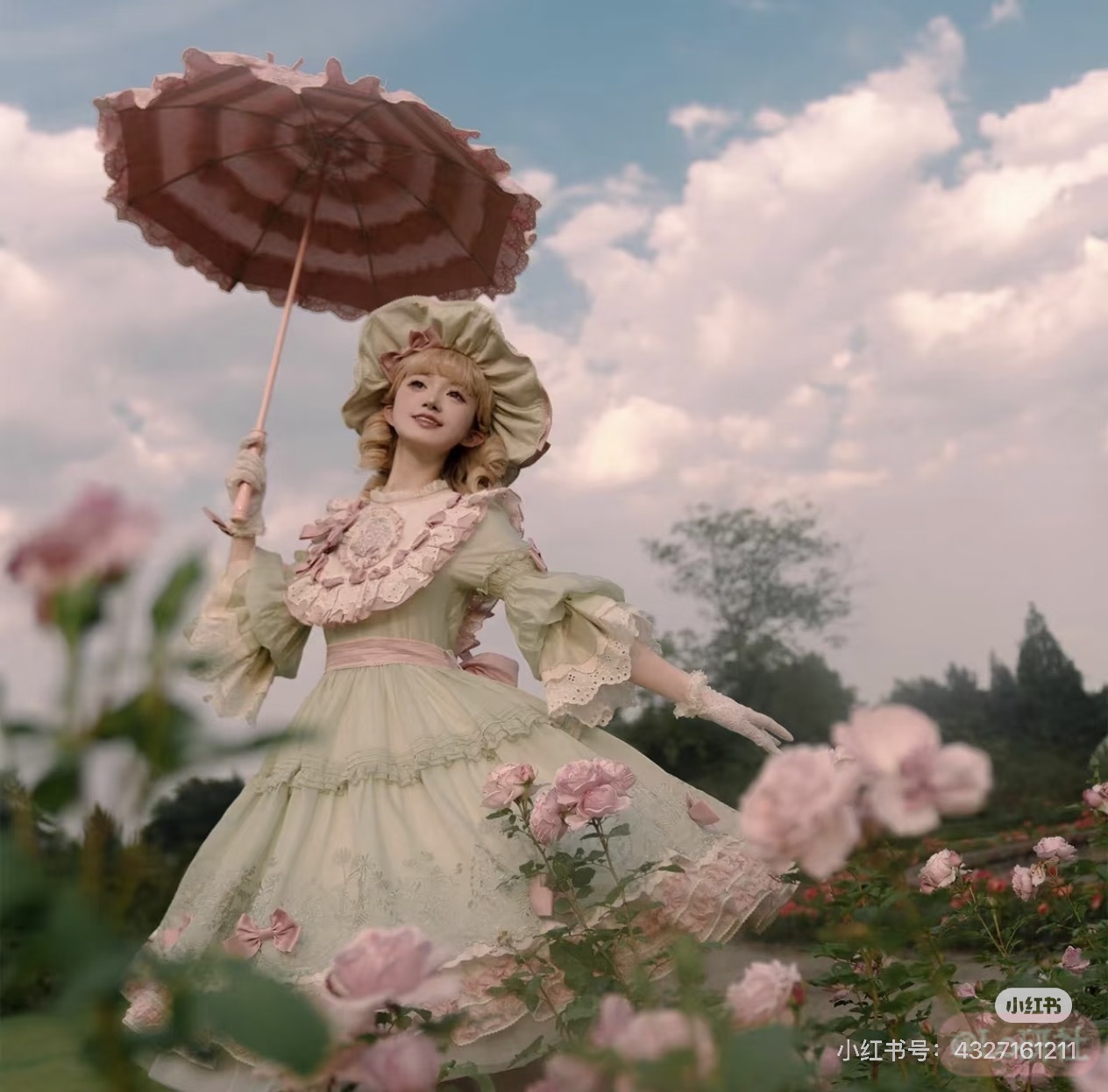 四时花长袖op天丝