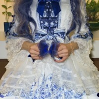 梨园梦瓷蓝dress