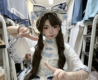 白釉青花喵喵