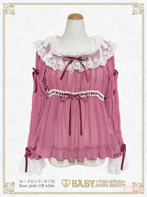Cinderella シャーリングシフォンブラウス