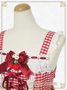 ゆらゆらいちごのHappy Berry Present ギンガムジャンパースカート
