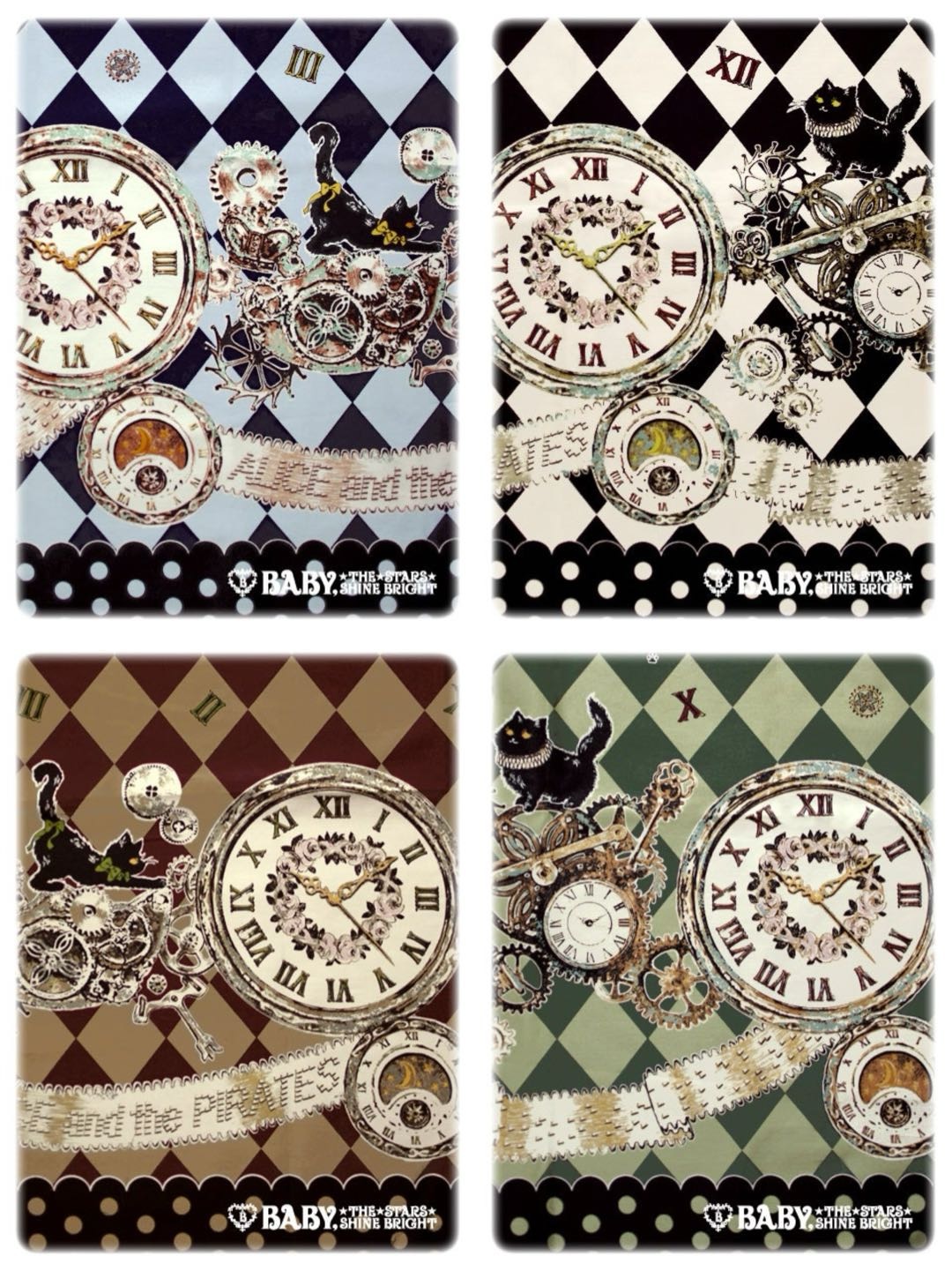 時計じかけのおすましキャット柄