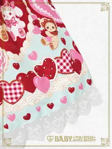 くみゃちゃんのSweet Baby Love Heart柄ジャンパースカートⅡ＆