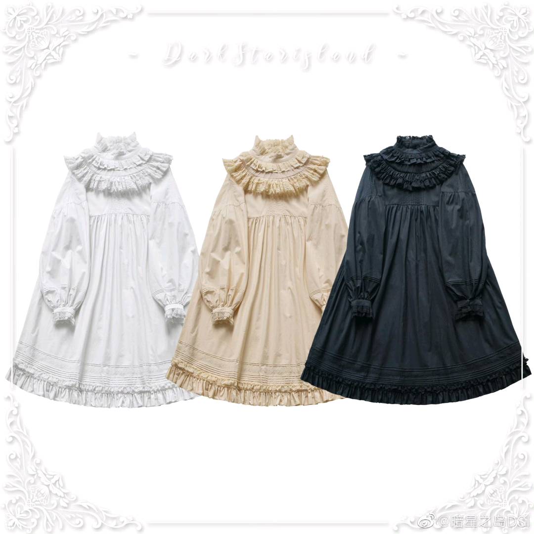 奥兰多的房间 古董风琴褶OP（短款）