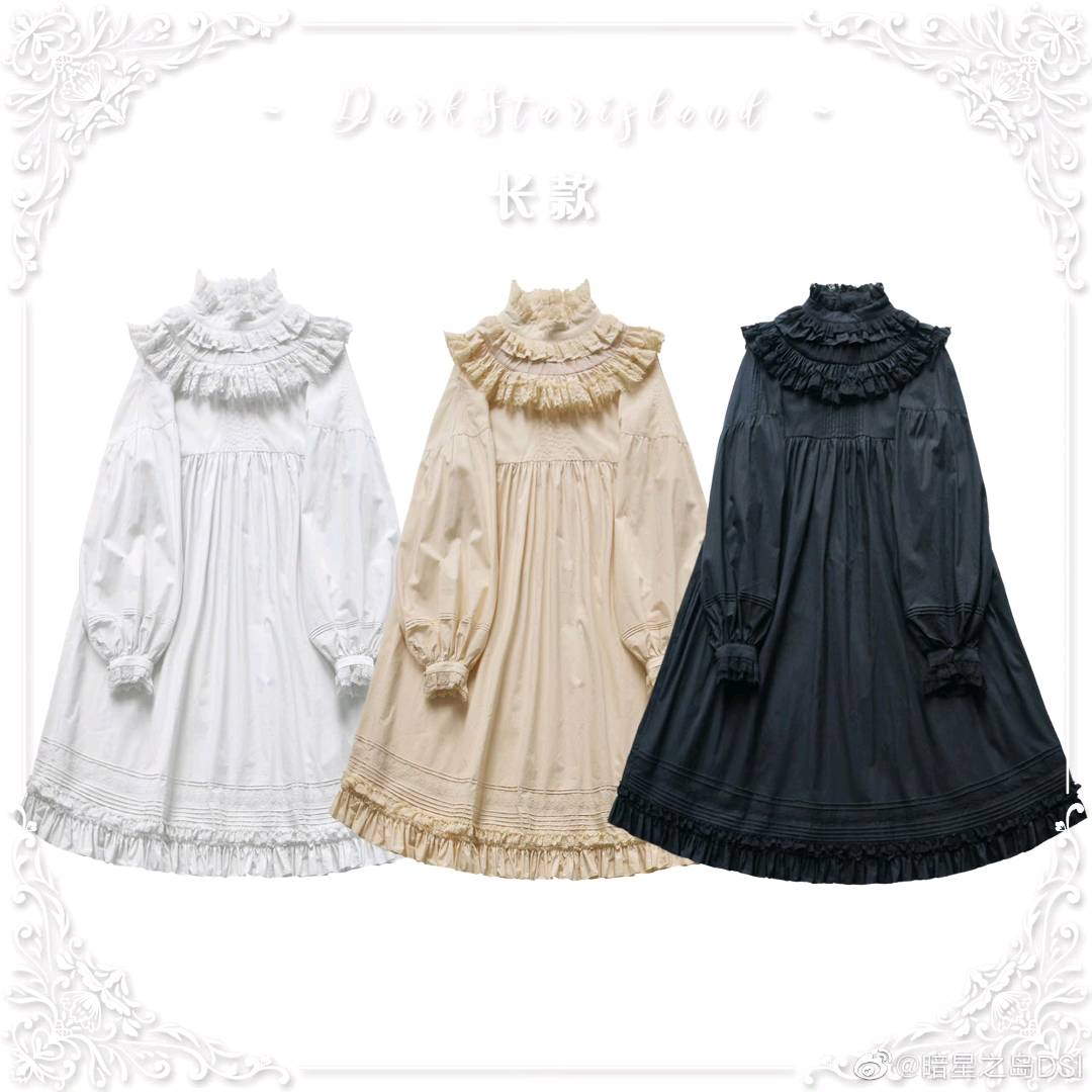 奥兰多的房间 古董风琴褶OP（长款）