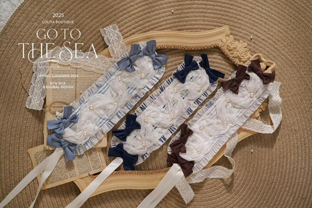 去海边 印花发带