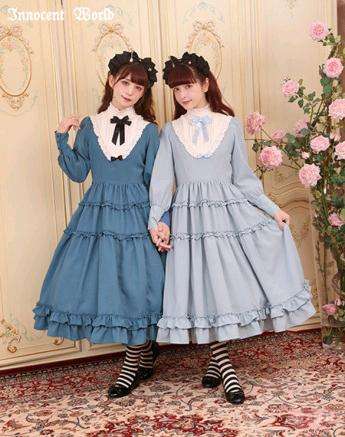 Grown Up Alice Standing Collar OP（New color）/大人アリススタンドカラーワンピース（新色）/大人爱丽丝 立领段段op/分段op（新色再贩））