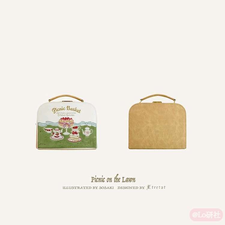 草地上的野餐 野餐篮包