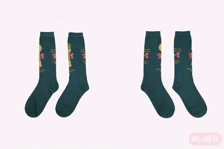 野草莓/甜茶匙 提花袜