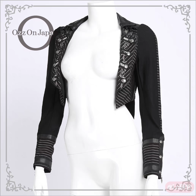 条纹蔷薇 短西装外套