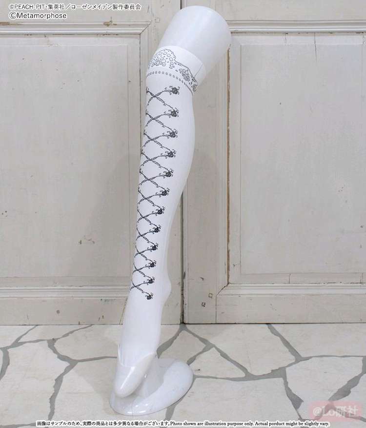 蔷薇少女联名 雪华绮晶形象款过膝袜