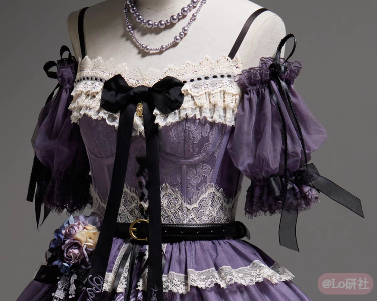 浪漫蔷薇 泡泡袖/手套手袖