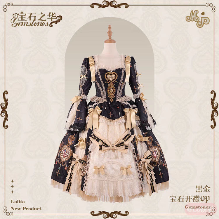 宝石之华 开襟OP