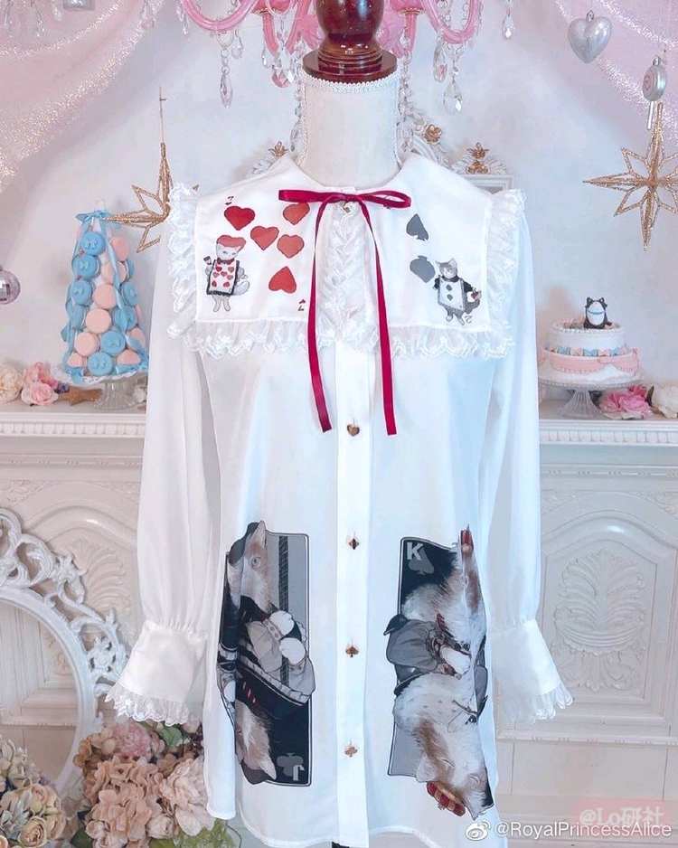 Cat in Wonderland 衬衫