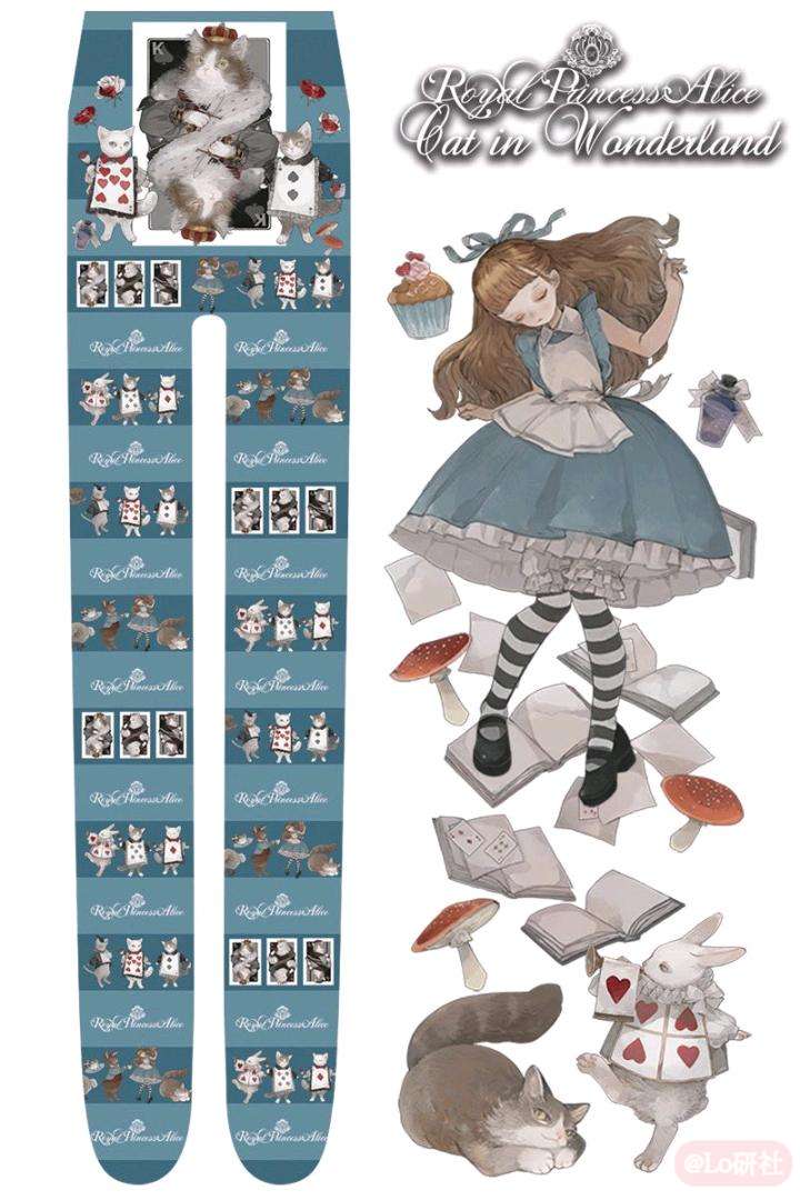 Cat in Wonderland 袜子