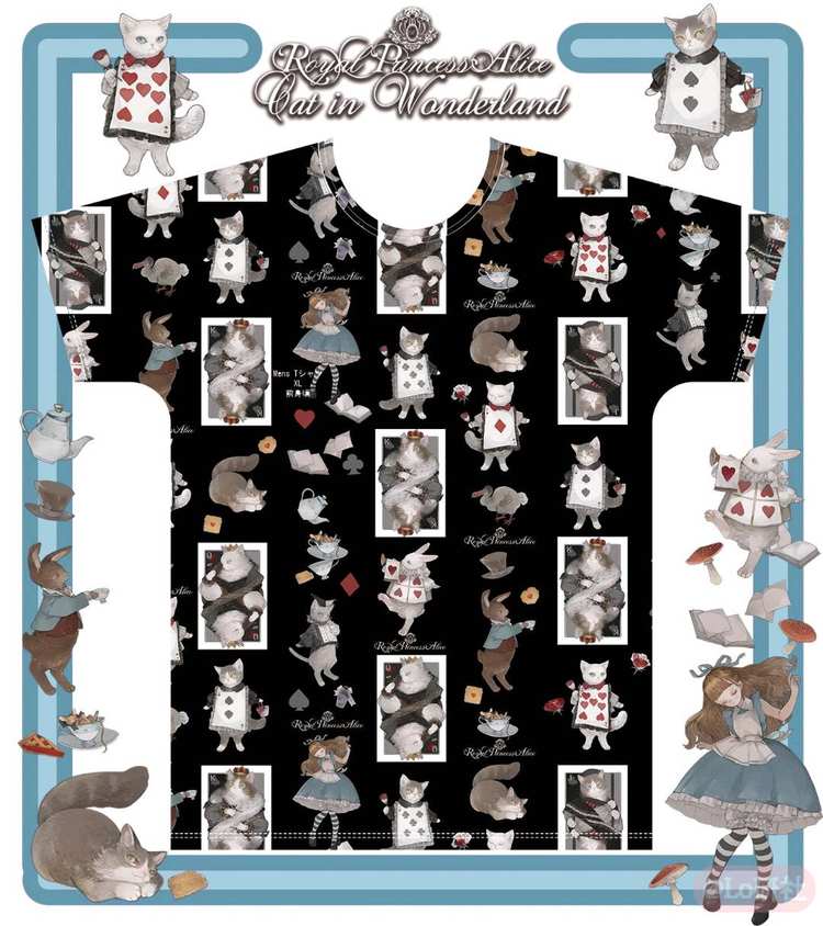 Cat in Wonderland T恤