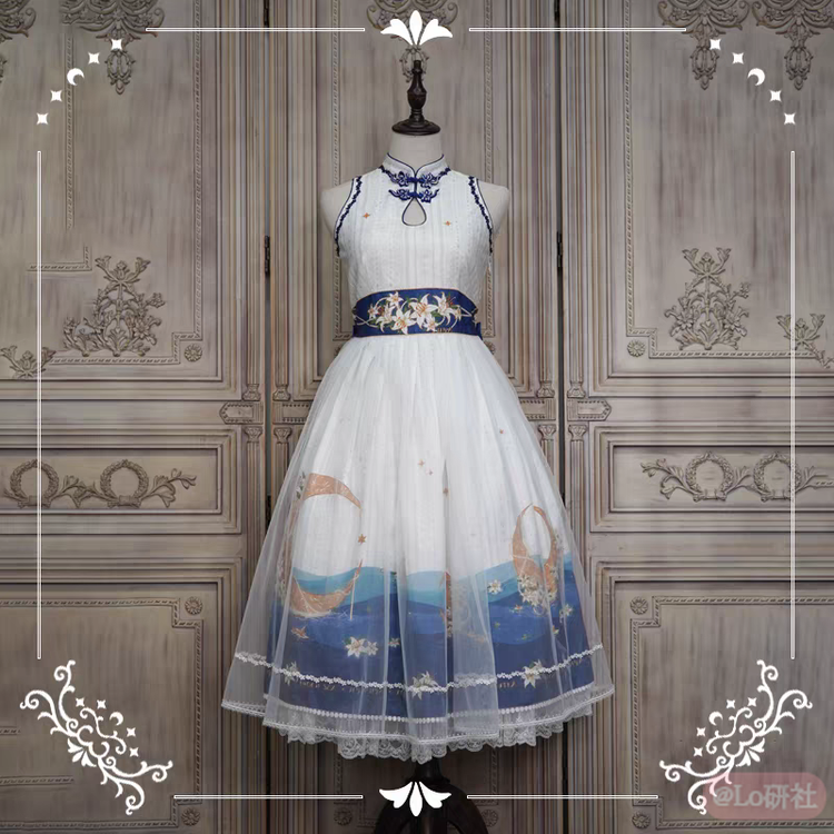 海上生明月 无袖OP