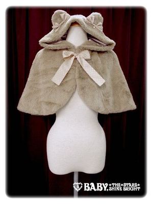 Little Bear Ear Fur Cape
