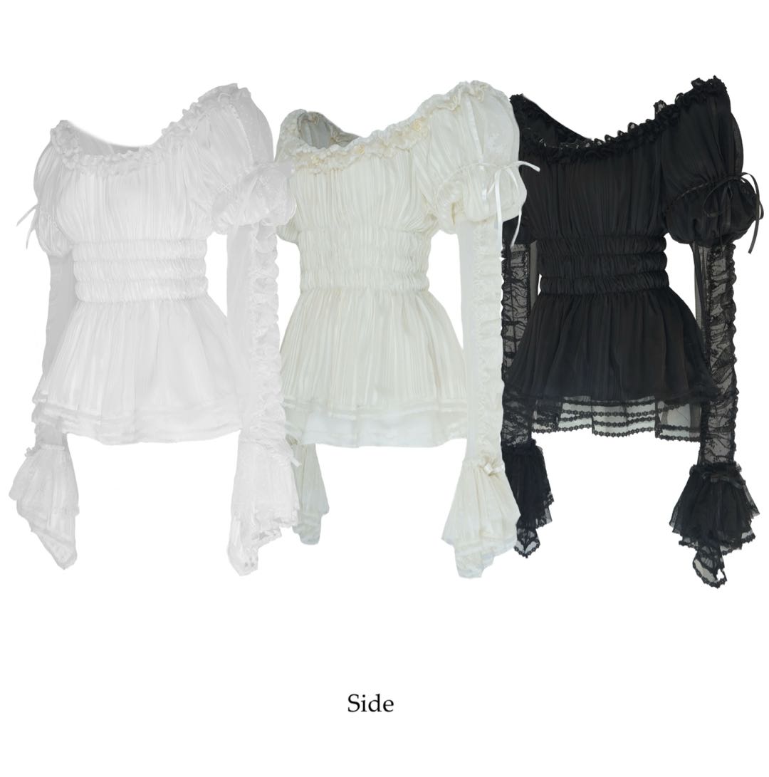 梦中梦一字领衬衫