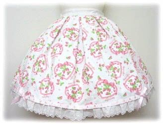 Original Strawberry Print Skirt