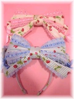 Striped Strawberry Ribbon Head Bow（2009）