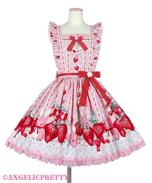 Little Bunny Strawberry Apron Style Skirt (2021再贩）