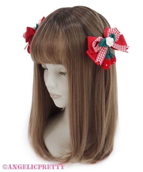 Sweet Strawberry Knitted Ribbon Clip Set（2023）