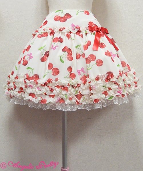 Drained Cherry Ruffle Skirt (2015)