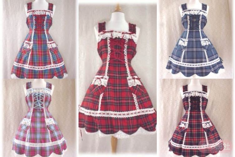 Tartan Check Hem Scallop JSK（2002）