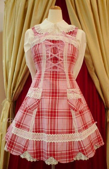 Original Tartan Check Hem Scallop JSK (2010)