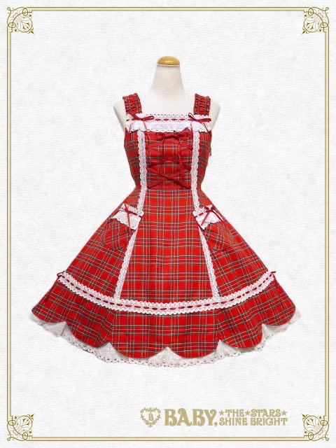 Tartan Check Hem Scallop JSK (2018 2nd release)