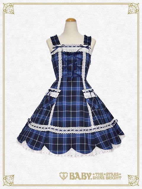Tartan Check Hem Scallop JSK (2018)