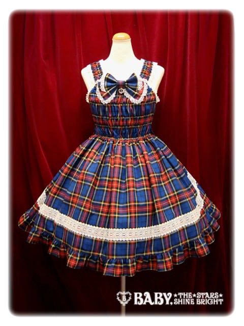 Royal Tartan Check Shirring Princess JSK (2010 1st Release)