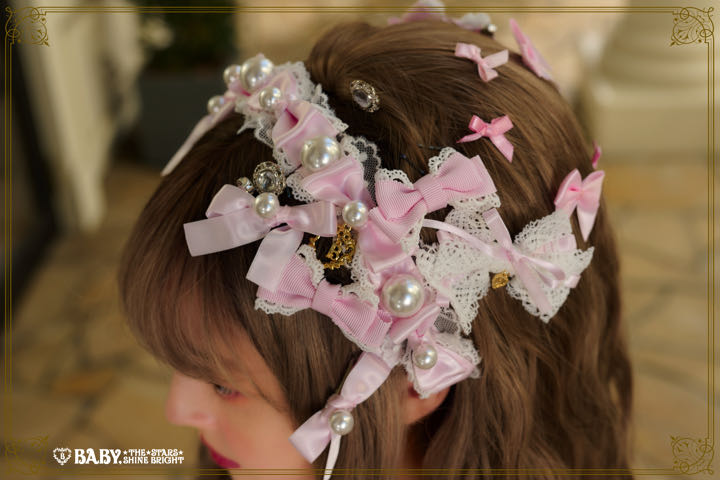 Milky sugar pearl Headdress