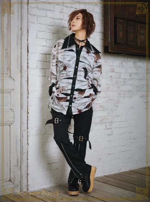 Wolf the ripper柄BIGシャツ