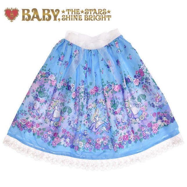 Spring Garden Alice In Wonderland Skirt