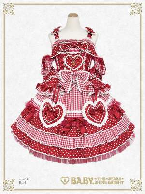 くみゃちゃんのSweet Baby Love Heart柄ジャンパースカート I | Lo研社