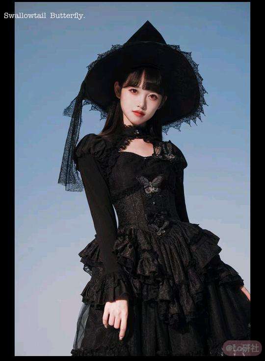 燕尾蝶长款上衣