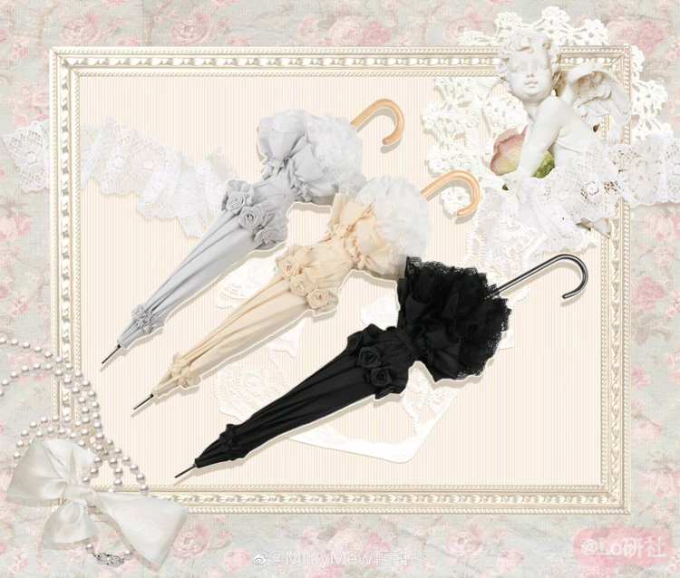 卡普雷特家的舞会 玫瑰蕾丝洋伞