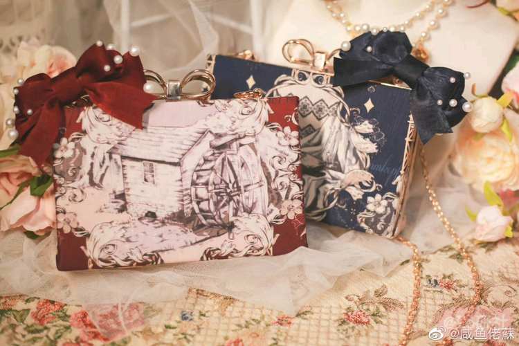 乌鸦与少年 口金包