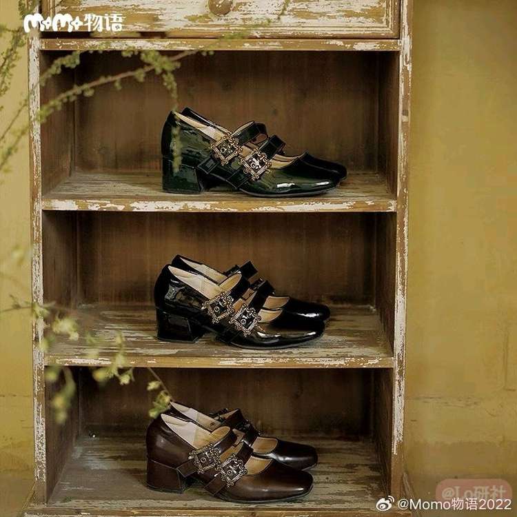 古典画框 复古玛丽珍单鞋