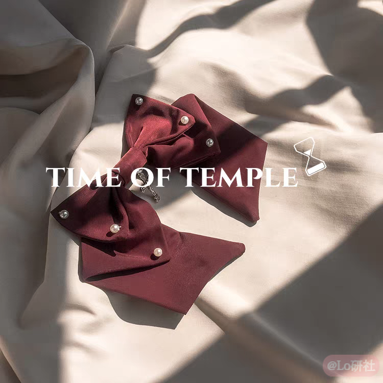 玄言诗 大蝴蝶结胸针