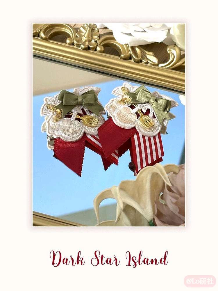 樱桃纹章 樱桃小刺绣贴胸针