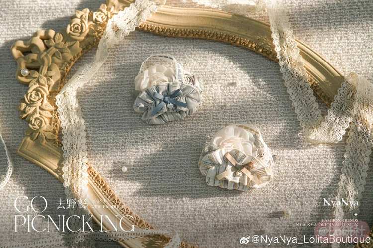 去野餐1.0 花篮胸针（2023）