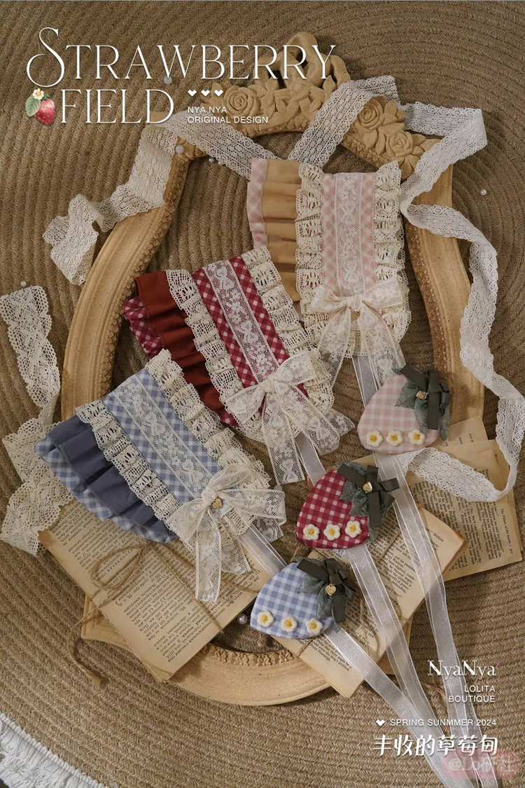 丰收的草莓甸 印花发带